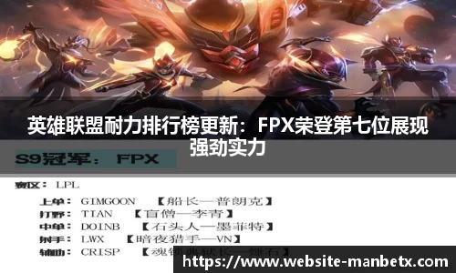 英雄联盟耐力排行榜更新：FPX荣登第七位展现强劲实力