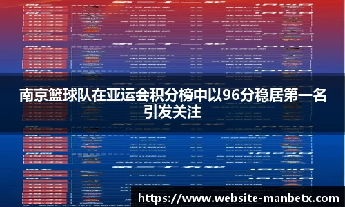南京篮球队在亚运会积分榜中以96分稳居第一名引发关注
